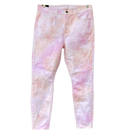 NWT Jen7 Baby Pink Ankle Skinny Jeans Women’s 10 Stretch Denim - Picture 2 of 15